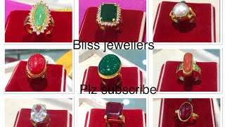 Latest gold ladies rings designs with colorful stones [upl. by Faustena]