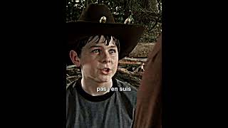 Carl parle mal a Shane VF  The Walking Dead shorts [upl. by Yuzik]