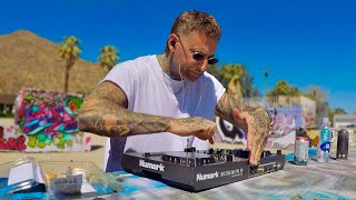 Minimal Tech amp Bass House DJ Mix  Graffiti Wall Palm Springs California [upl. by Eelrihs]