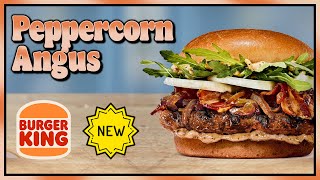 Burger King Peppercorn Angus Review 🍔 [upl. by Ennahtur]