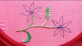 Unique Flower Embroidery for Beginners New Hand Embroidery [upl. by Paradies863]