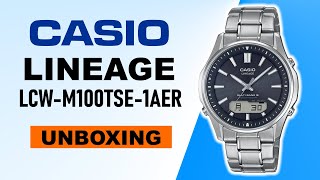 Casio Lineage LCWM100TSE1AER Unboxing 4K [upl. by Nappy494]