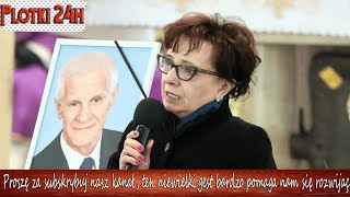 Elżbieta Witek żegnała męża  Nagle zwróciła się do Kaczyńskiego [upl. by Schlessel703]