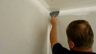 Finishing inside corners with a 6quot drywall knife [upl. by Elison]