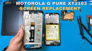 How To Replace Your Motorola G Pures Screen [upl. by Frechette835]