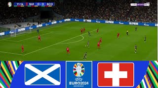 Scotland vs Switzerland 11  EURO 2024  Match Highlights  Pes 21 Gameplay [upl. by Benildis]