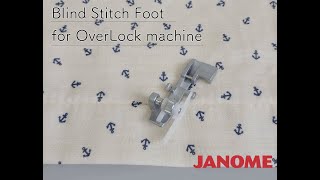 Blind Stitch Foot for OverLock machine [upl. by Leiram]