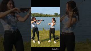 The last of the mohicans violin cover twin violins shorts [upl. by Freud]