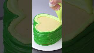 Amazing amp Unique Avocado Heart Cake Decorating Idea [upl. by Lipman470]