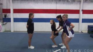 How to Do Basket tosses in Cheerleading [upl. by O'Dell871]