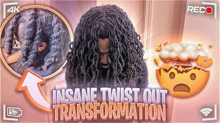 How to get dreads like King Von  Insane Dreadlock Twist Out  Curly Dreadlock Transformation [upl. by Rosenberg]