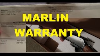 MARLIN FIREARMS WARRANTY REPAIR  WHOTEEWHO [upl. by Wrennie]