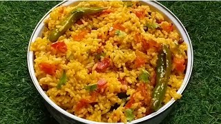 தக்காளி சாதம்  Tomato rice recipe in tamil How to make tomato rice  variety rice recipe in tamil [upl. by Ymmik]