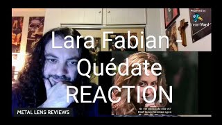 Lara Fabian  Quédate live  REACTION [upl. by Nnayd562]