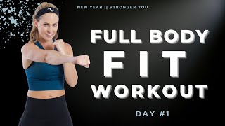 35 Minute Full Body Fit Workout with Weights I BodyFit Strong Day 1 [upl. by Floridia]