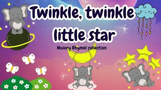 Twinkle Twinkle Little Star  Nursery Rhymes with lyrics [upl. by Hapte340]