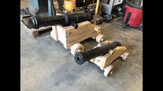 Full Scale Carronade Cannon Carriage [upl. by Stanfield]