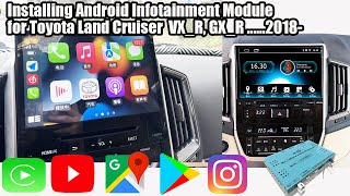 Android CarPlay Retrofit Module for Land Cruiser 200 Fujitsu 20182022 [upl. by Gelhar]