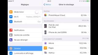 Sauvegarder un Ipad sur ICloud [upl. by Menendez]