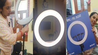 New Ring light  Review  Nishagola vlogs 🙏🤗 [upl. by Ettennaej482]