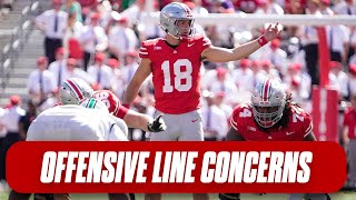 Offensive line issues at forefront of Buckeyes prep for Penn State  Ohio State football [upl. by Mezoff]