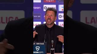 Simeone habla de Courtois tras el Atlético vs Real Madrid simeone courtois shorts realmadrid [upl. by Kristofer]