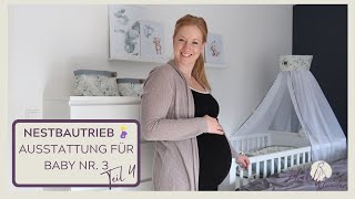 Nestbautrieb in der Schwangerschaft🤰🏼 Ausstattung für Baby Nr 3 Teil 4  Baby Erstausstattung [upl. by Ezra]