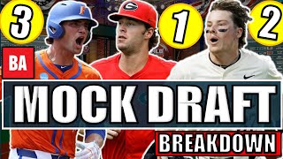 2024 MLB Mock Draft 40 Breakdown With Baseball Americas Carlos Collazo [upl. by Immak]