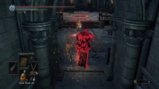 DARK SOULS III sellsword twinblades  lightning blade invasion Lothric castle [upl. by Israeli]