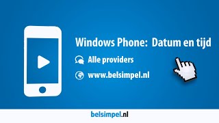 Tips amp Tricks  Windows Phone Datum en tijd instellen [upl. by Berny]