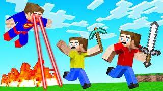 SUPERMAN vs SPEEDRUNNERS In MINECRAFT Hunter [upl. by Edrahc644]