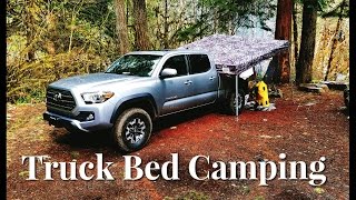 Camping on the Truck Bed of a 2017 Tacoma TRD Off Road [upl. by Eldnik423]