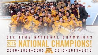 Gopher Womens Hockey Wins 2015 National Championship [upl. by Laro180]