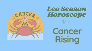 Cancer ♋️ Rising horoscope for Gemini Season [upl. by Martens]