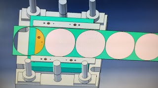 blanking tool  sheet metal  press tool [upl. by Laamaj]