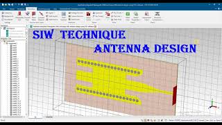 Substrate Integrated Waveguide SIW technique SIW antenna design using CST software [upl. by Farlie]