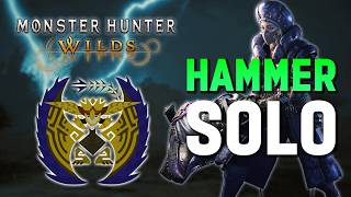 Hammer is INSANE Rey Dau Hammer Solo  Monster Hunter Wilds Beta [upl. by Eninotna]