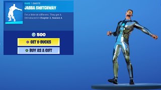 NEW DaBaby JABBA SWITCHWAY  GO MUFASA Emote Out Now Item Shop  Fortnite Battle Royale [upl. by Kakalina]