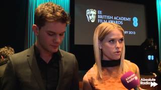 BAFTA nominations 2013  Jeremy Irvine amp Alice Eve interview [upl. by Pinette]