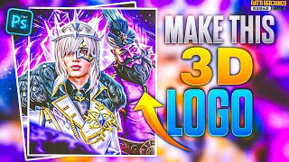 Make This BGMI 3D Logo Editing 🔥 pscc [upl. by Ydissac262]