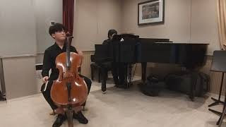 Sarasate Zigeunerweisen  Cello Jin woo Park13 years old [upl. by Nyltyak]