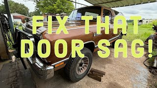 Ramcharger Revival Fixing Any Old Door Hinge at Home mopar dodge ramcharger [upl. by Yrallam]