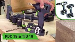 Differences between TID 18 and PDC 18 Festool TV [upl. by Eidna245]