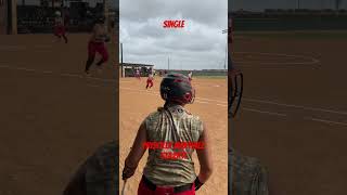 Hard hit grounder softball hardhitters softballlovers [upl. by Anerev134]