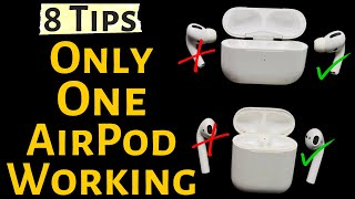 Fix Only One AirPod Working At a Time Heres How to Fix in 2024 AirPods Pro 32 [upl. by Ohploda20]