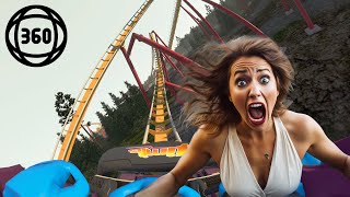 VR Roller Coaster  360 VR Experience Adrenaline Thrill [upl. by Naryk]