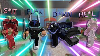 MM2 YouTubers Swearing Compilation Part 3… 😂 mm2 funny roblox [upl. by Namilus941]