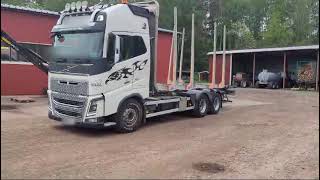 Timber truck without crane Volvo FH16 750 6x4 [upl. by Nnel195]