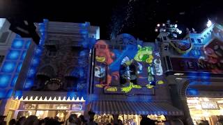 Disneyland Mickeys Mix Magic FULL SHOW  Projection and Fireworks [upl. by Regazzi957]