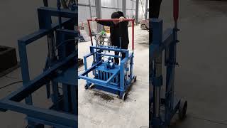 low price high profit small Movable Cement Fly Ash Block Bricks Making Machine for sale bricks [upl. by Drice]